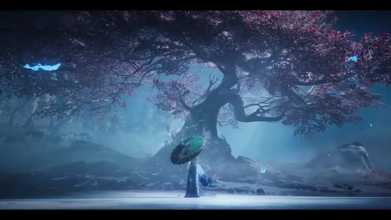 Harmonic Core (dw-mase-umb-blueButterflySoulshadeUmbrella)