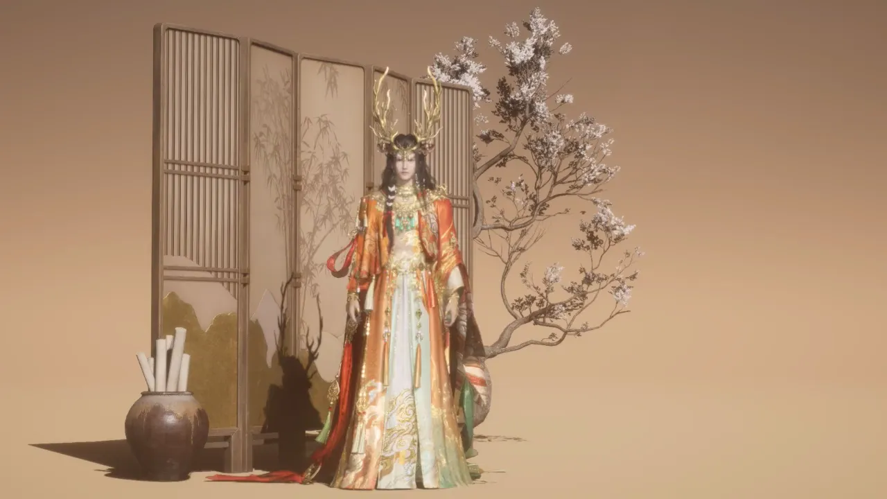 Calling Deer Seeking Spring - Auspicious Resonance (sh-callingDeerSeekingSpring)