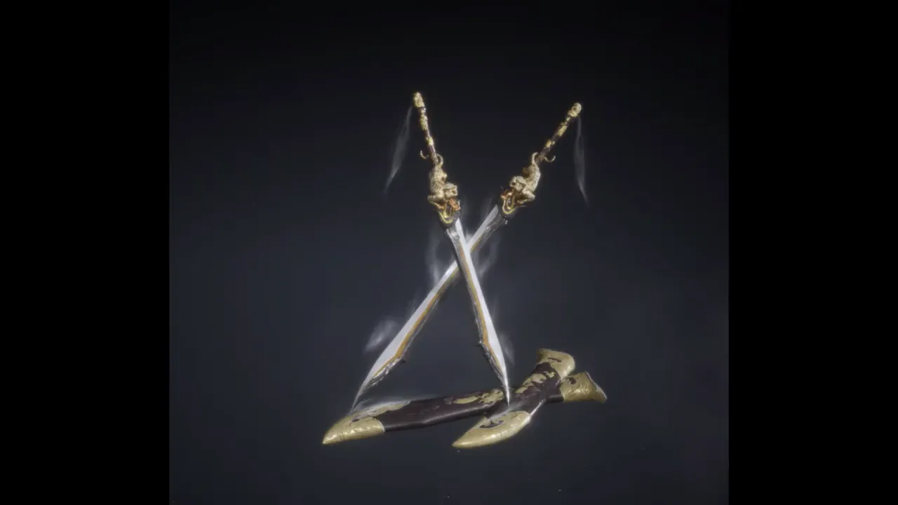 蔵音・長夜双刀 (dw-wpn-dbl-silentVoiceDawnriven)