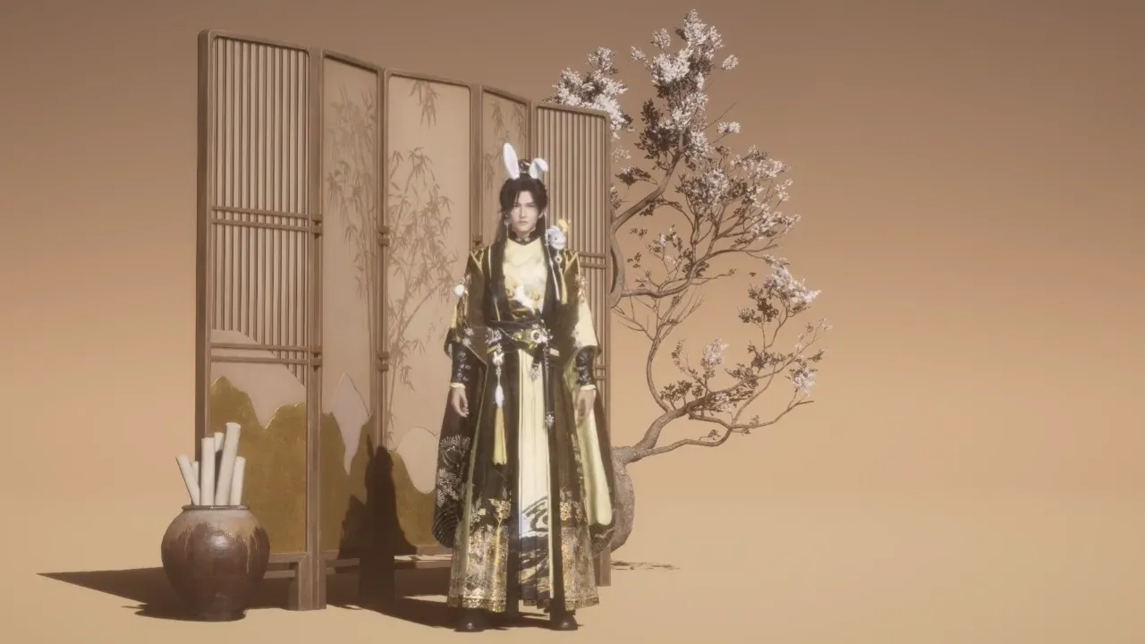 황금빛 설렘 (sh-gildedRipplesJadeBloom)